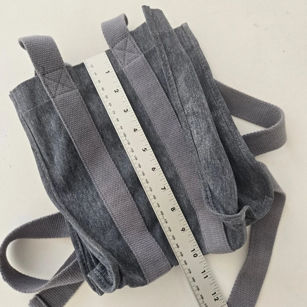 Zara‎ Mini Backpack Small Blue Denim Style Utility Adjustable Straps Bag